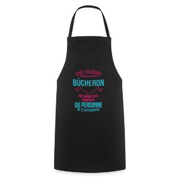 Bucheron Shirt • la hache • Veste Bucheron - Tablier de cuisine - noir - Devant - AI Model Male 185 dark (185cm)