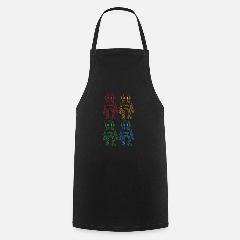 robot - Cooking Apron - black