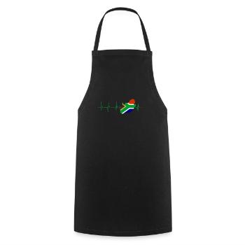 Idée cadeau chemise République d'Afrique du Sud - Tablier de cuisine - noir - Devant - AI Model Male 185 dark (185cm)