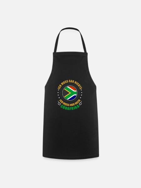 Republik Südafrika Shirt Geschenkidee - Kochschürze - Schwarz