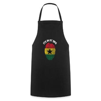Ghana Africa shirt gift idea - Cooking Apron - black - Front - AI Model Male 185 dark (185cm)