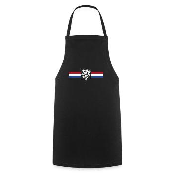 Lion Coat of Arms Netherlands Holland Dutch - Cooking Apron - black - Front - AI Model Male 185 dark (185cm)