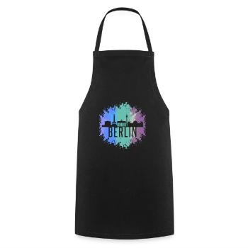 Berlin - Cooking Apron - black - Front - AI Model Male 185 dark (185cm)