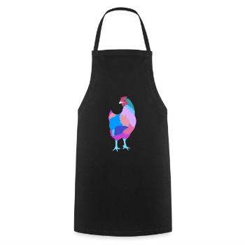 Chicken - Cooking Apron - black - Front - AI Model Male 185 dark (185cm)
