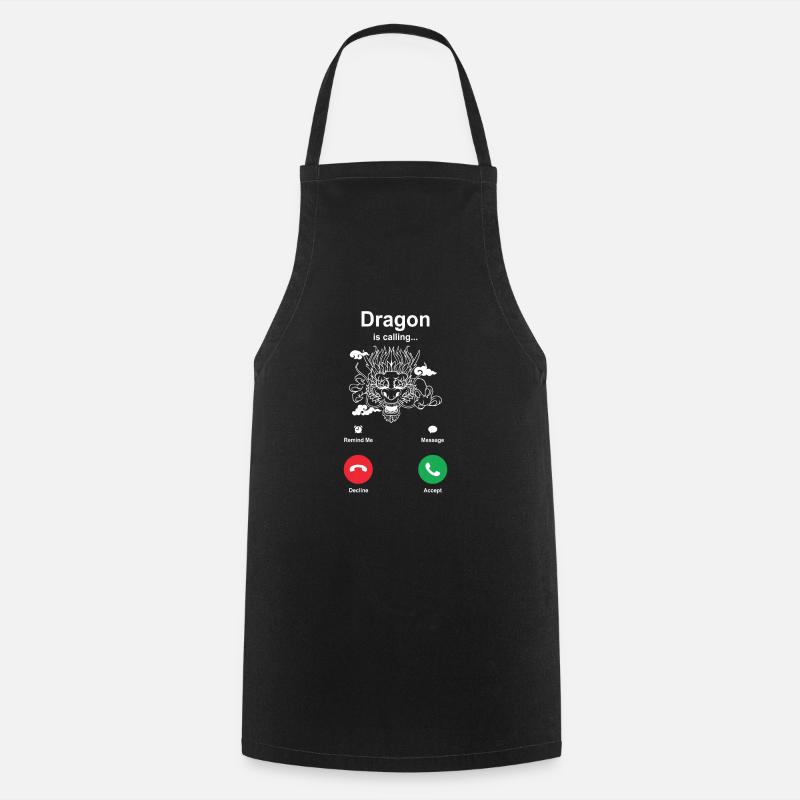 Dragon - Tablier de cuisine - noir