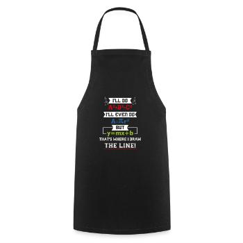 Mathématiques Mathématiques Les enseignants Cadeaux - Tablier de cuisine - noir - Devant - AI Model Male 185 dark (185cm)