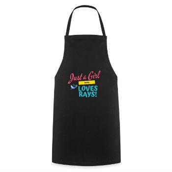 Juste une fille qui loves rays - Tablier de cuisine - noir - Devant - AI Model Male 185 dark (185cm)