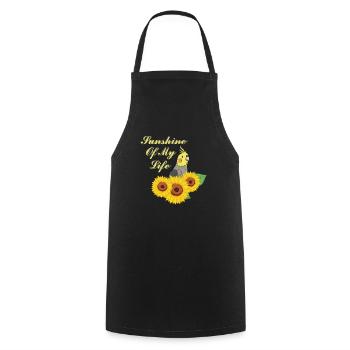 Oiseau calopsitte drôle - Tablier de cuisine - noir - Devant - AI Model Male 185 dark (185cm)