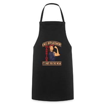 Knee surgery recovery knee replacement surgery warrior - Cooking Apron - black - Front - AI Model Male 185 dark (185cm)
