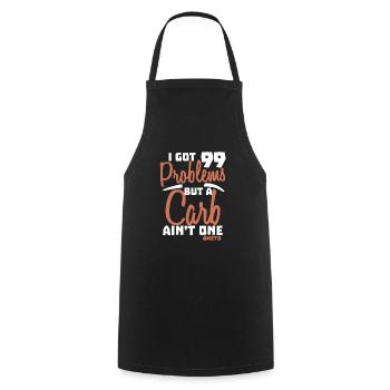 99 Funny Low Carb Keto Diet Gift For Weight lost - Cooking Apron - black - Front - AI Model Male 185 dark (185cm)