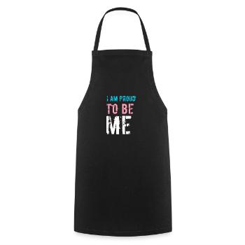 Transgender transsexual trans gift - Cooking Apron - black - Front - AI Model Male 185 dark (185cm)