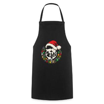 Believe Christmas | Funny Santa Happy Holiday Gift - Cooking Apron - black - Front - AI Model Male 185 dark (185cm)