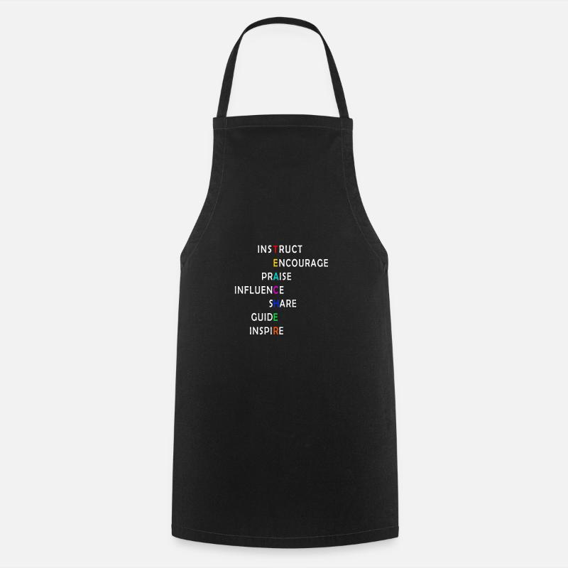 Cadeaux pour les professeurs d'anglais - Tablier de cuisine - noir