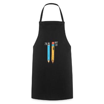 2B Or Not 2B For A Engineer graphic - Cooking Apron - black - Front - AI Model Male 185 dark (185cm)
