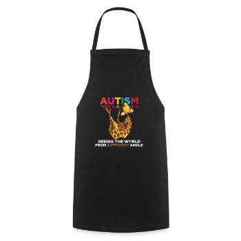 Autism Support Autistic Angle Autistic - Cooking Apron - black - Front - AI Model Male 185 dark (185cm)