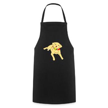 Labrador - Kochschürze - Schwarz - Vorne - AI Model Male 185 dark (185cm)