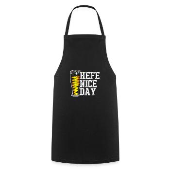 Weissbier Hefebier beer saying - Cooking Apron - black - Front - AI Model Male 185 dark (185cm)
