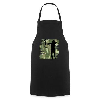 Archer - Cooking Apron - black - Front - AI Model Male 185 dark (185cm)