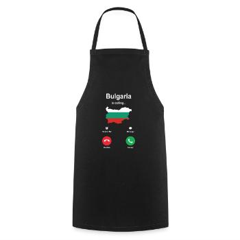 Bulgarie - Tablier de cuisine - noir - Devant - AI Model Male 185 dark (185cm)