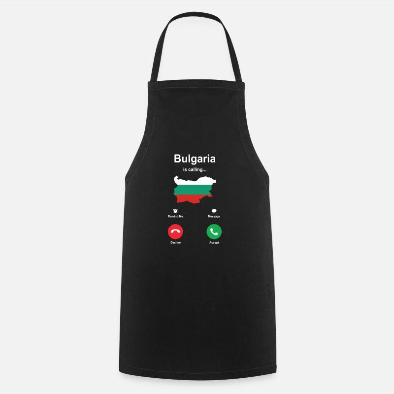 Bulgarie - Tablier de cuisine - noir