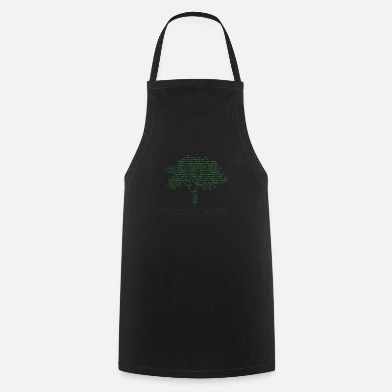 Arbre de programmation informatique - Tablier de cuisine - noir