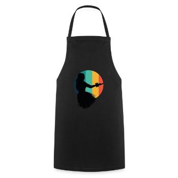 Hula Dancer Hula Dancing Hawaii - Cooking Apron - black - Front - AI Model Male 185 dark (185cm)
