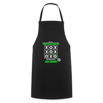 Ich Bin Industriemechaniker Spielfeld Lösung - Kochschürze - Schwarz - Vorne - AI Model Male 185 dark (185cm)