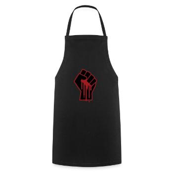 Black Lives Matter - Protest gegen soziale Ungerechtigkeit - Kochschürze - Schwarz - Vorne - AI Model Male 185 dark (185cm)
