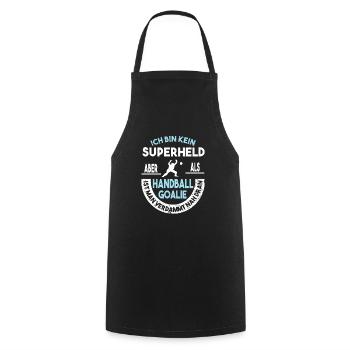 Handball Handballer Handballtorwart Geschenk - Kochschürze - Schwarz - Vorne - AI Model Male 185 dark (185cm)