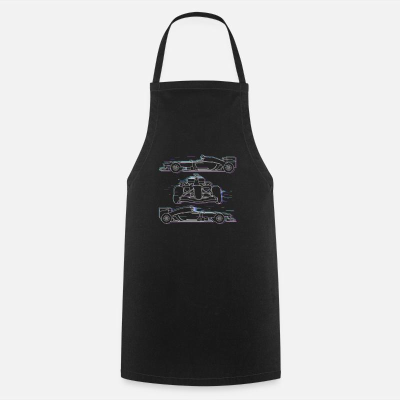 Conception de Formule Racing Fan, grand cadeau pour la vitesse - Tablier de cuisine - noir