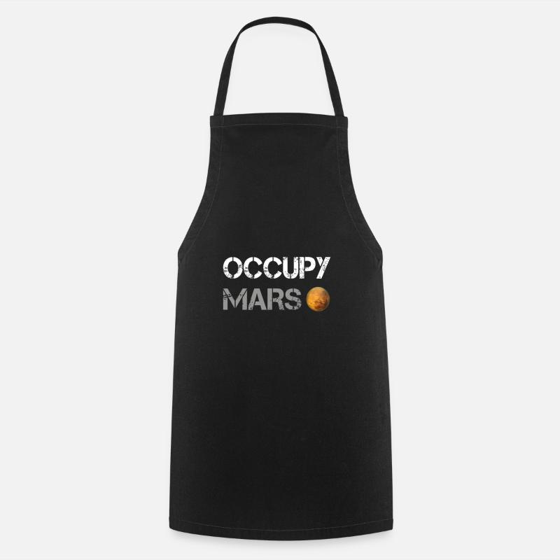 Occupy Mars - Projet Idées cadeaux - Tablier de cuisine - noir