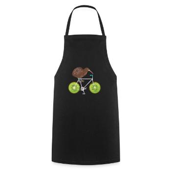 Neuseeland Kiwi Geschenk - Kochschürze - Schwarz - Vorne - AI Model Male 185 dark (185cm)