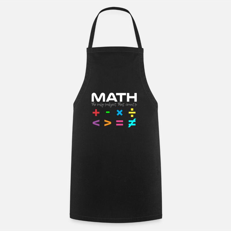 Formules mathématiques mathématiques mathématicien - Tablier de cuisine - noir