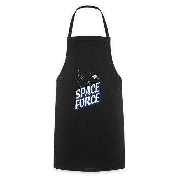 Force spatiale - Tablier de cuisine - noir - Devant - AI Model Male 185 dark (185cm)