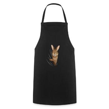 Bunny rabbit bunny rabbit lover gift - Cooking Apron - black - Front - AI Model Male 185 dark (185cm)