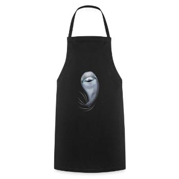 Dolphin dolphin dolphin lover gift - Cooking Apron - black - Front - AI Model Male 185 dark (185cm)