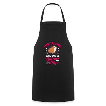 Cochon d'Inde - Tablier de cuisine - noir - Devant - AI Model Male 185 dark (185cm)