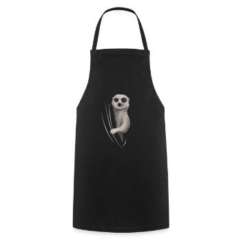 Meerkat lover gift - Cooking Apron - black - Front - AI Model Male 185 dark (185cm)