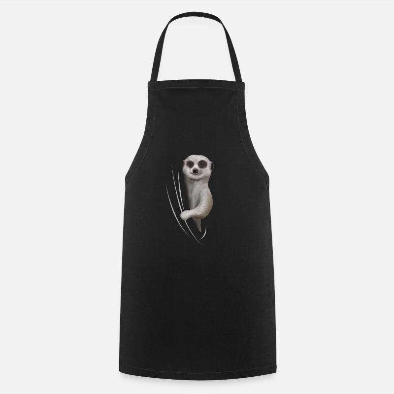 Cadeau d'amant suricate - Tablier de cuisine - noir