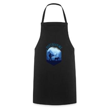 Dog trekking hiking with dog Canicross gift - Cooking Apron - black - Front - AI Model Male 185 dark (185cm)