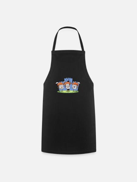 Les 3 Mousquetaires Ctrl ALT ENTF Internet Humour - Tablier de cuisine - noir