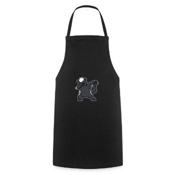 Lustiges Dabbing Dachs Geschenk - Kochschürze - Schwarz - Vorne - AI Model Male 185 dark (185cm)