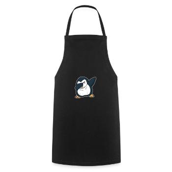 Cadeau amusant de dabbing pingouin - Tablier de cuisine - noir - Devant - AI Model Male 185 dark (185cm)
