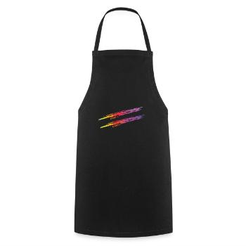 Gleichstellung Regenbogen LGBT Lesben Gay Pride - Kochschürze - Schwarz - Vorne - AI Model Male 185 dark (185cm)