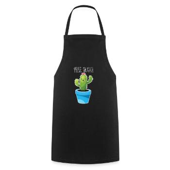 câlins gratuits cactus câlin drôle cadeau câlin moi - Tablier de cuisine - noir - Devant - AI Model Male 185 dark (185cm)