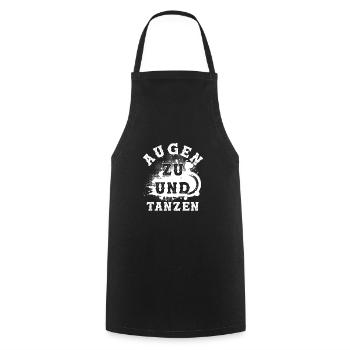 Tanzen Spruch - Kochschürze - Schwarz - Vorne - AI Model Male 185 dark (185cm)