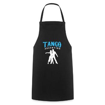Tango argentin - Tablier de cuisine - noir - Devant - AI Model Male 185 dark (185cm)