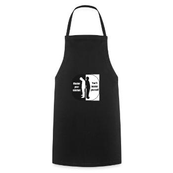 Master Your Mindset - Cooking Apron - black - Front - AI Model Male 185 dark (185cm)