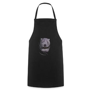 Wombat Wombats Wombat lover gift - Cooking Apron - black - Front - AI Model Male 185 dark (185cm)