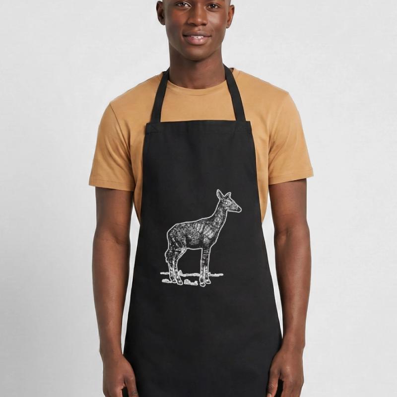 Okapi Okapi Floral Pattern Cooking Apron